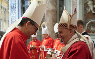 Cardinale Lojudice e Papa Francesco